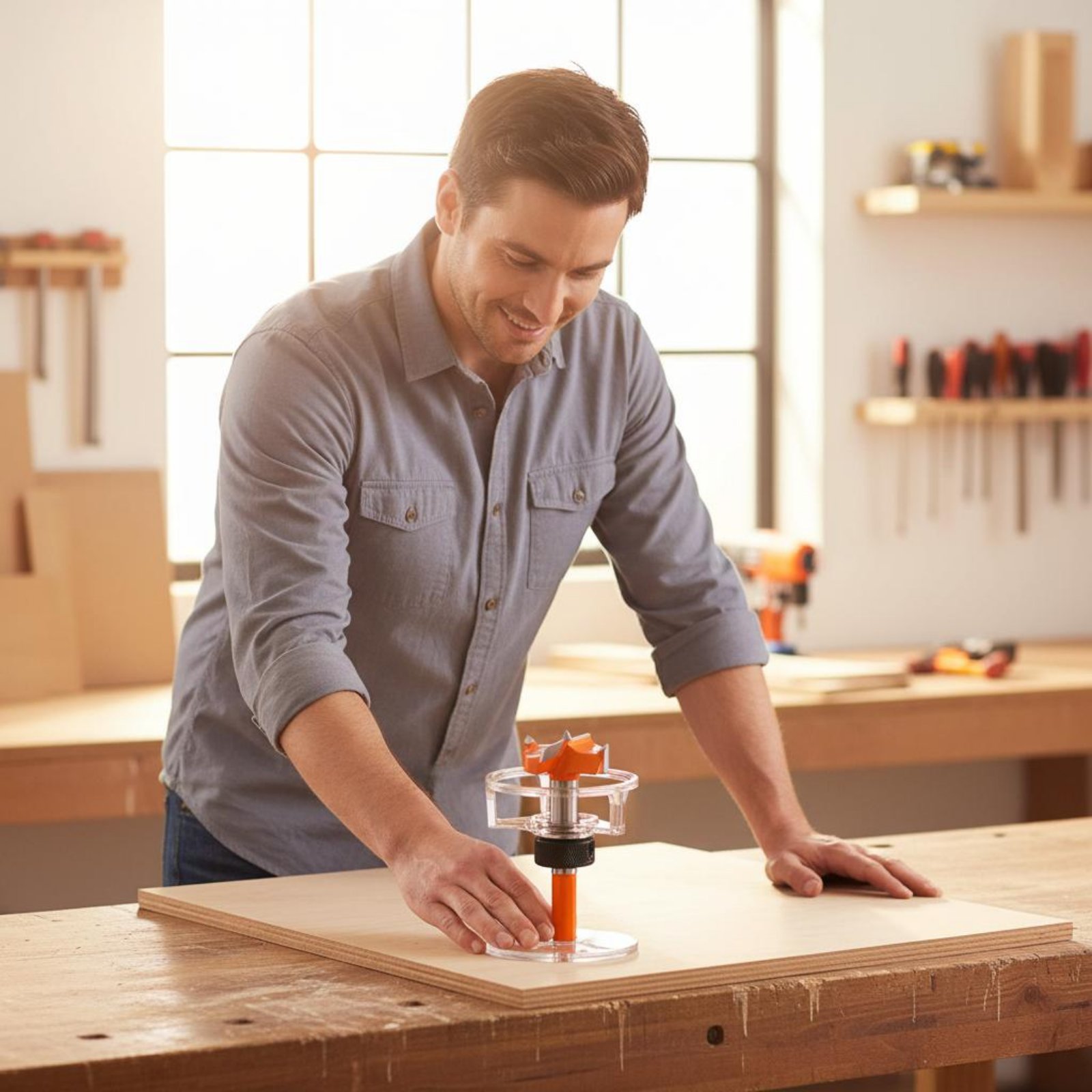 Woodworking Jig - Plantilla de perforación de 35 mm