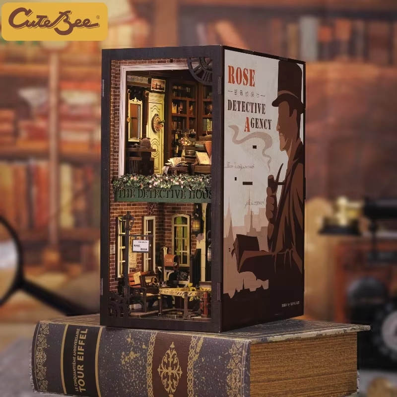 Woodworking Book - CUTEBEE-Kit de casa de muñecas en