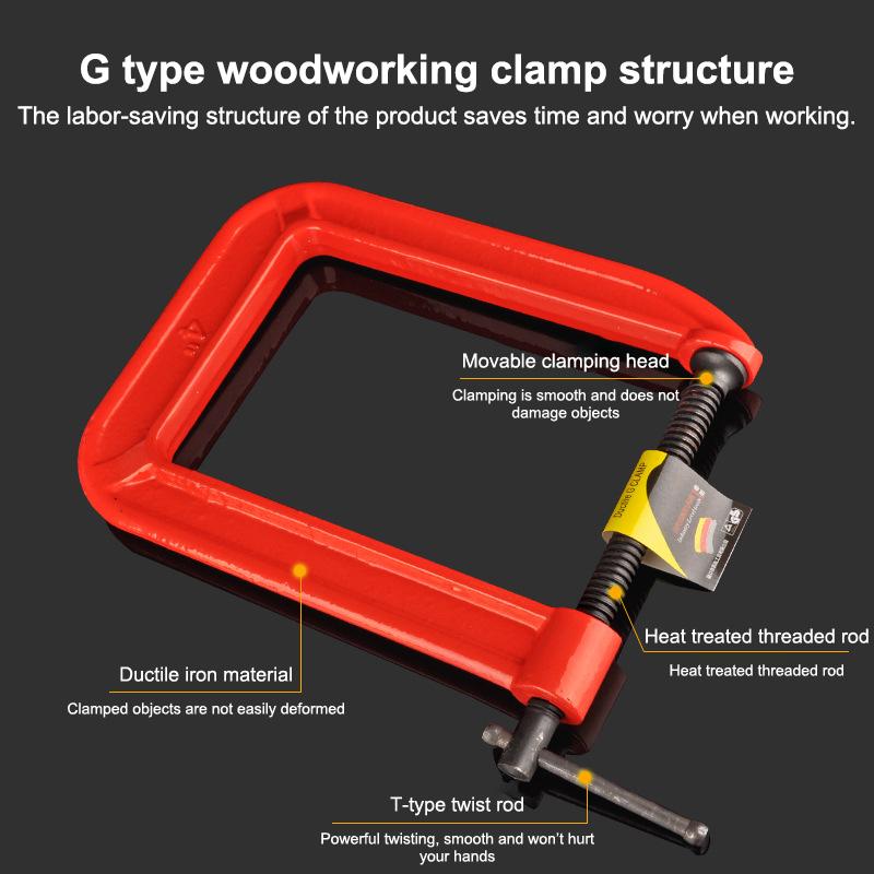 Woodworking Industry - Abrazadera en C de Alcance Profundo,