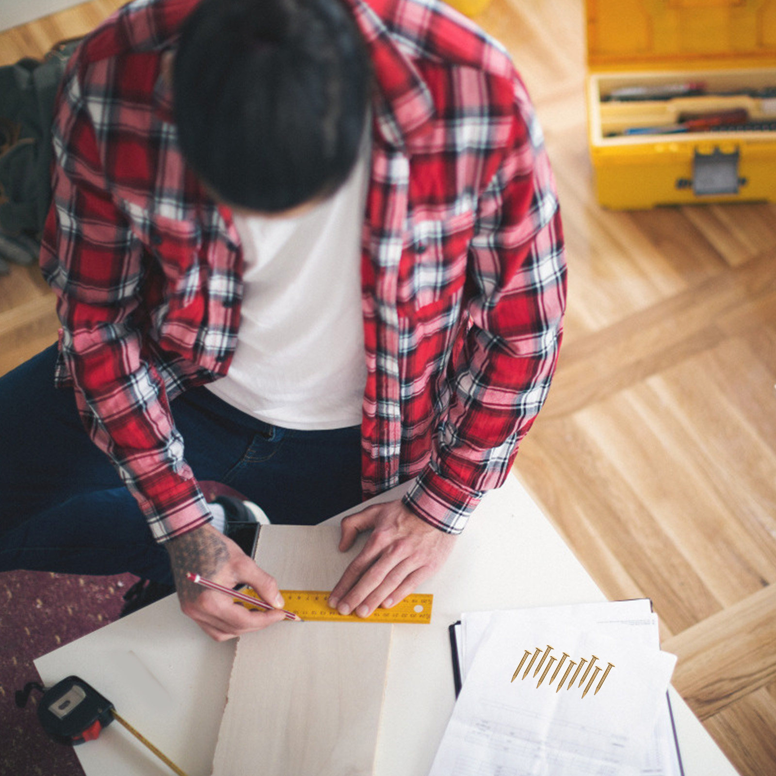 Woodworking Projects Art - 1 Paquete de Clavos de Cobre