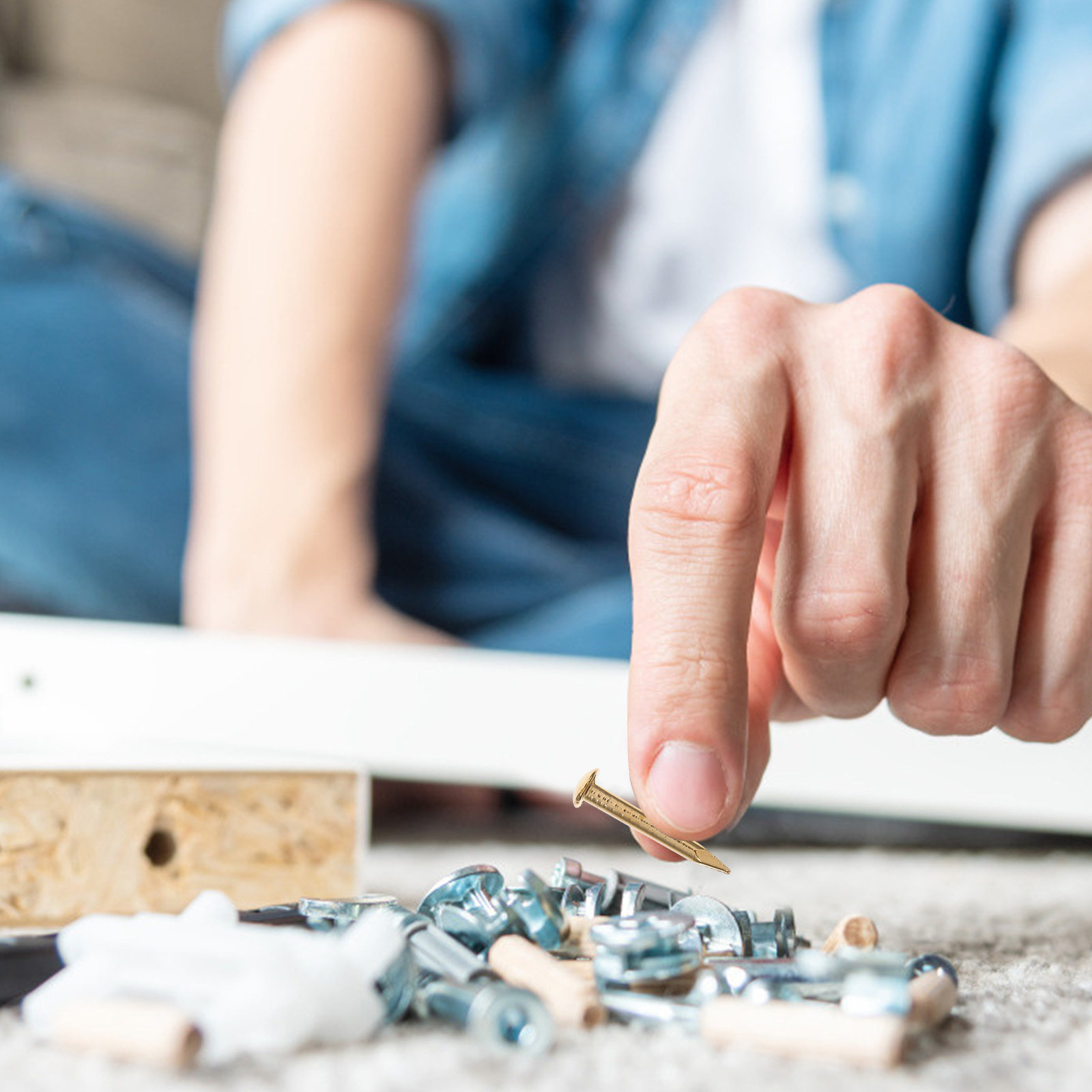 Woodworking Projects Art - Paquete de 1 Clavos de Cobre