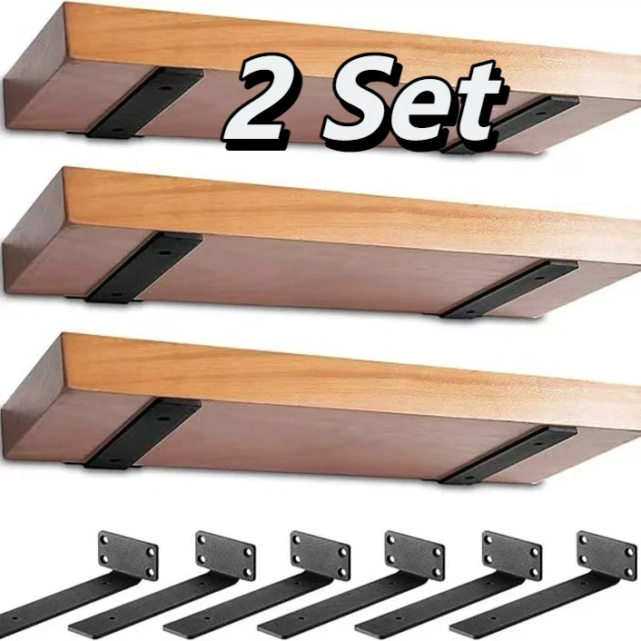 Woodworking Book - 2 Juegos de Soportes para Estantes