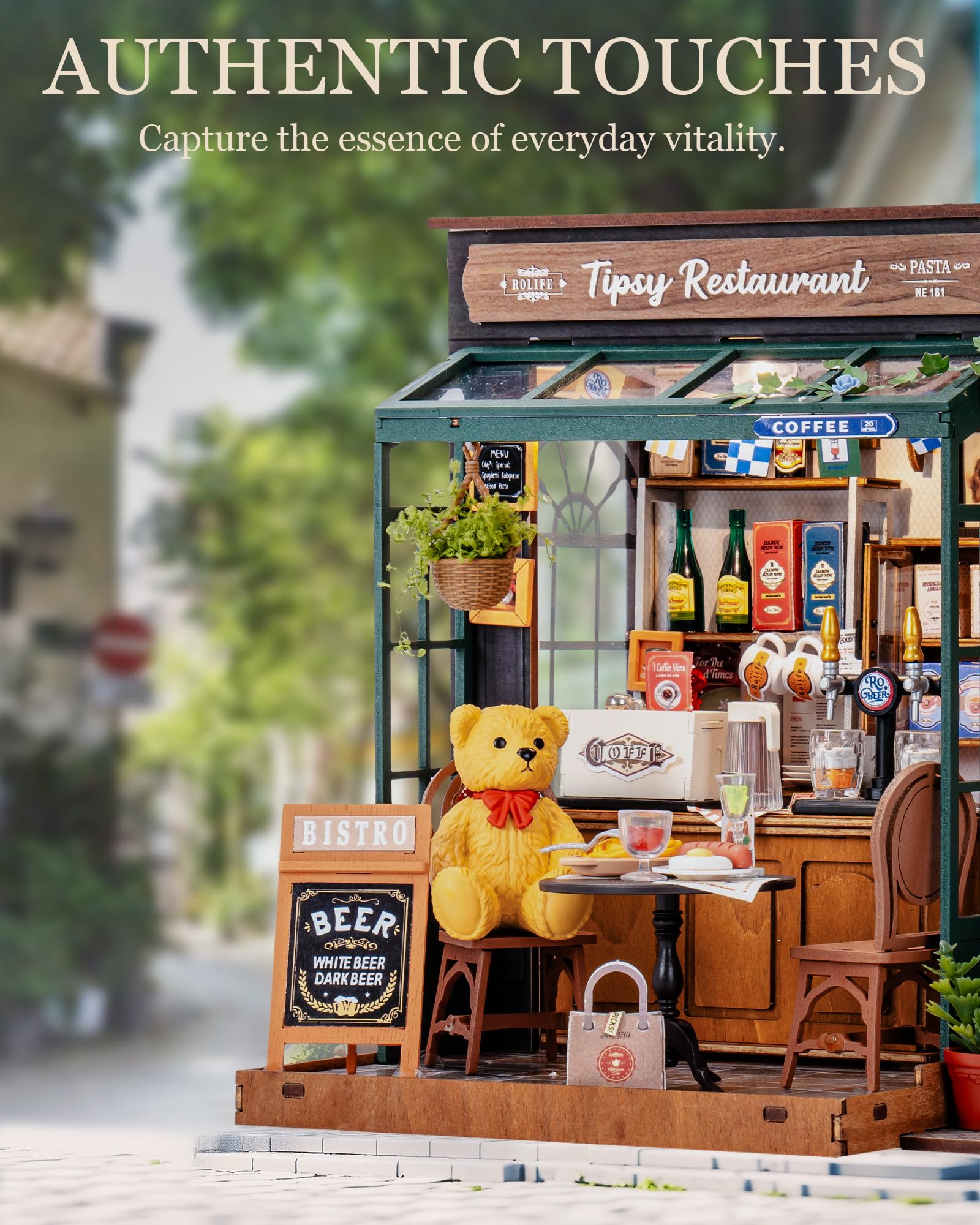 Robotime Rolife Tipsy restaura - Woodworking Book reseña y precio