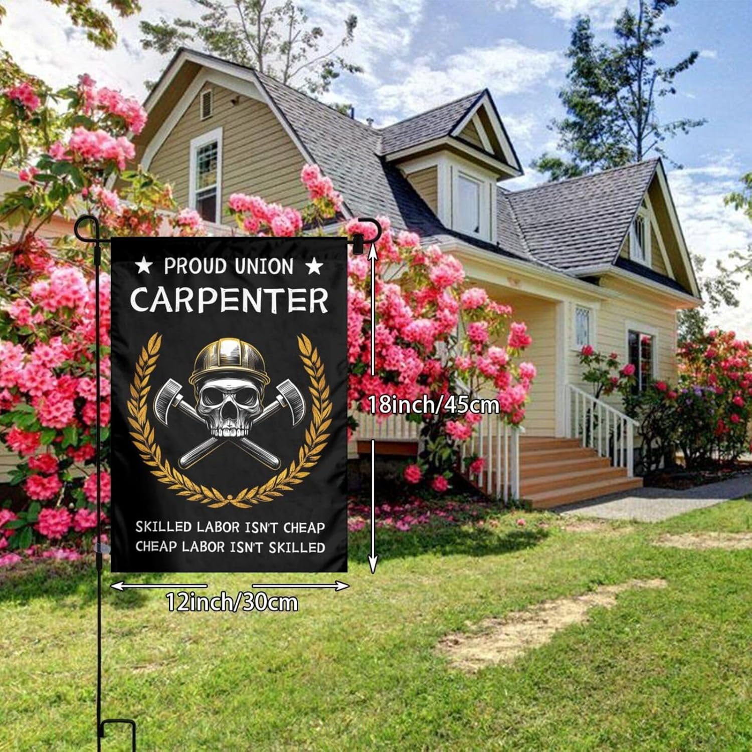 Bandera de jardín de doble car - Woodworking Union reseña y precio