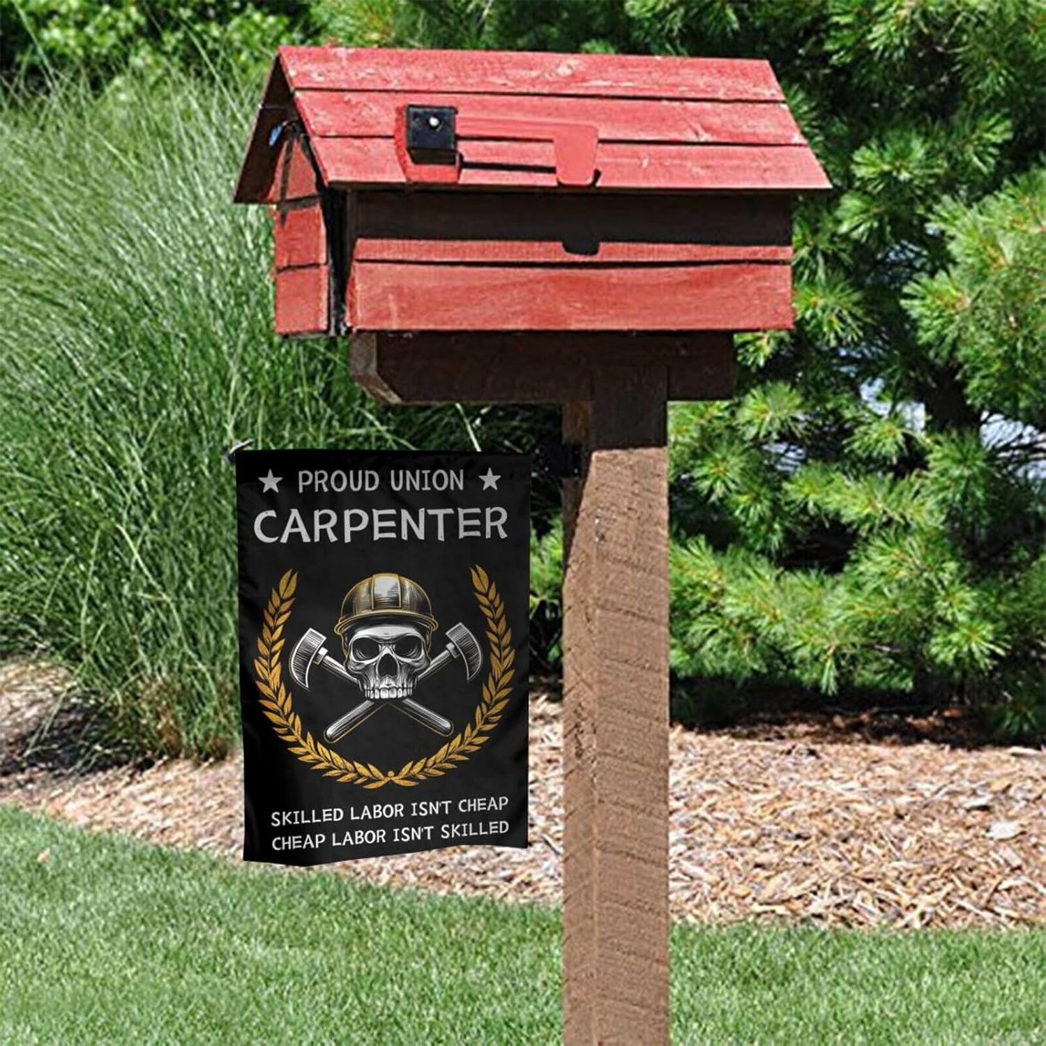 Bandera de jardín de doble car - Woodworking Union reseña y precio